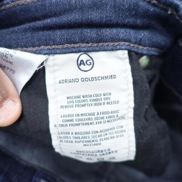 AG Adriano Goldschmied Jeans Women's 25 Blue Denim Mid-Rise Cigarette‎ Zip Fly - Picture 7 of 9